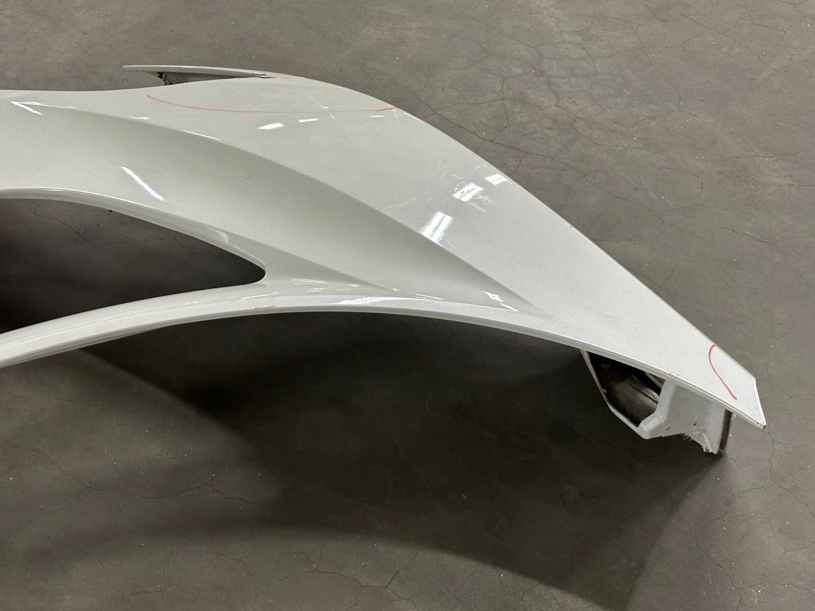 ⭐2010-2014 LOTUS EVORA & S HOOD BONNET COVER CLAMSHELL PANEL WHITE BARE ASY OEM