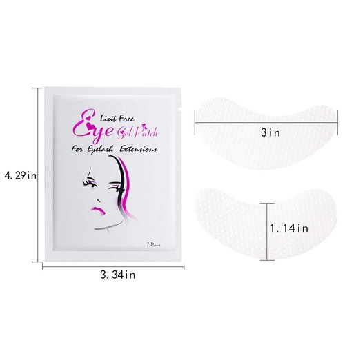 25/50/200 pares de almohadillas para pestañas parche de gel almohadillas para ojos pelusa pestañas máscara para ojos almohadillas para ojos - Imagen 3 de 5