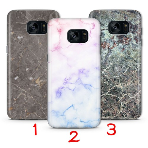 MARBLE STONE 3 DESIGN PHONE CASE COVER FOR SAMSUNG S5 S6 S7 S8 S9 EDGE PLUS + - Picture 1 of 8