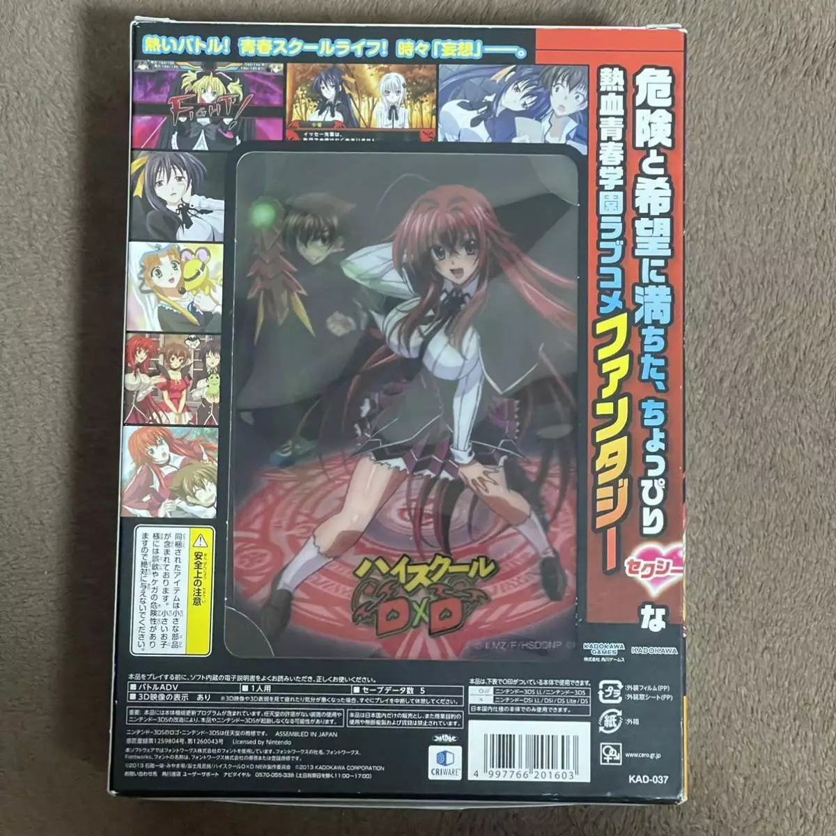 Nintendo 3DS High School DxD Limited Edition JAPAN Limited Japanese Anime  used