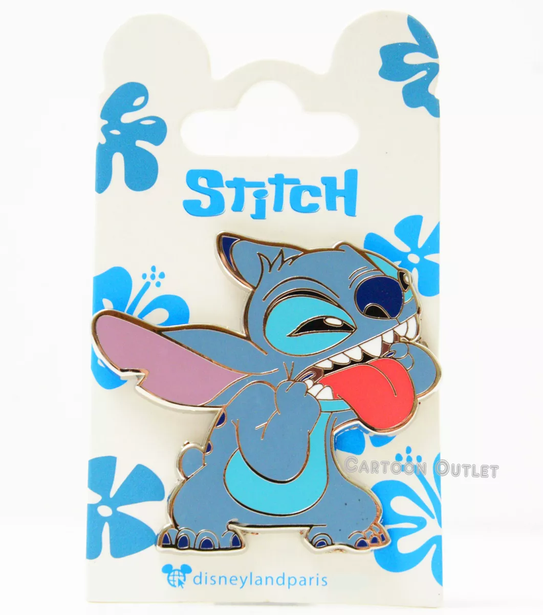 Disney Lilo & Stitch Pin Sticking Tongue Out Collectible Paris Trading Pin