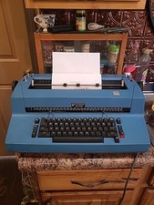 ibm correcting selectric ii typewriter Vintage Stunning Blue Read Description