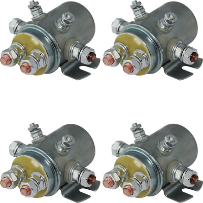 4 X Continuous Duty SWITCH RELAY SOLENOID Industrial 15-323 56134 12V 6-Terminal