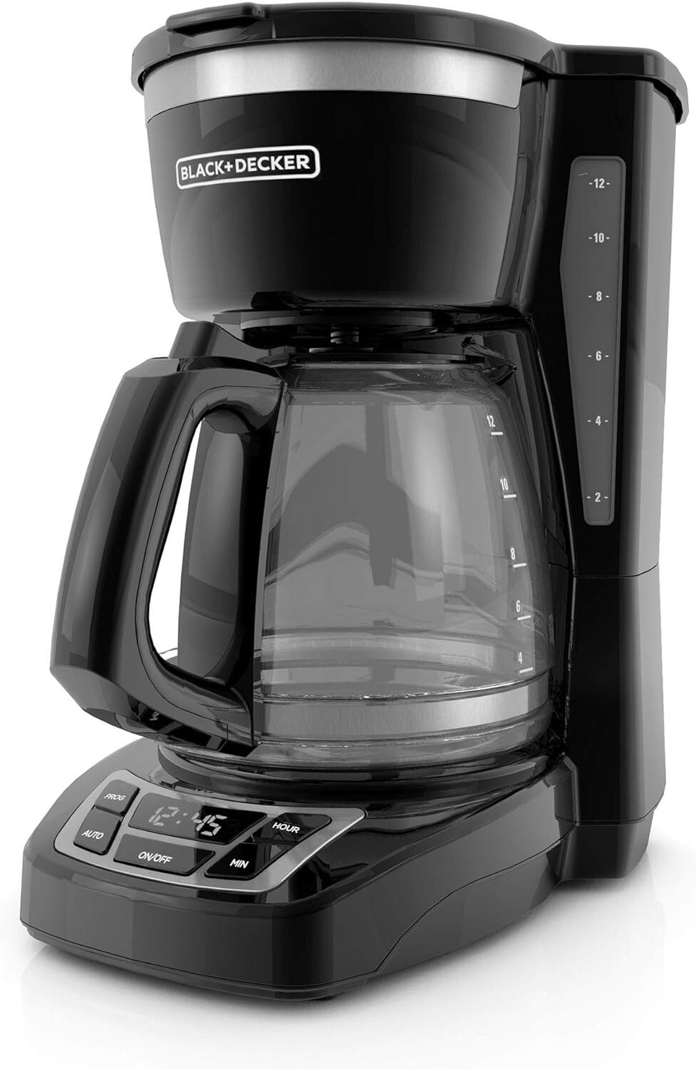 BLACK+DECKER 12-Cup Digital Coffee Maker, CM1160B, Programmable, Black