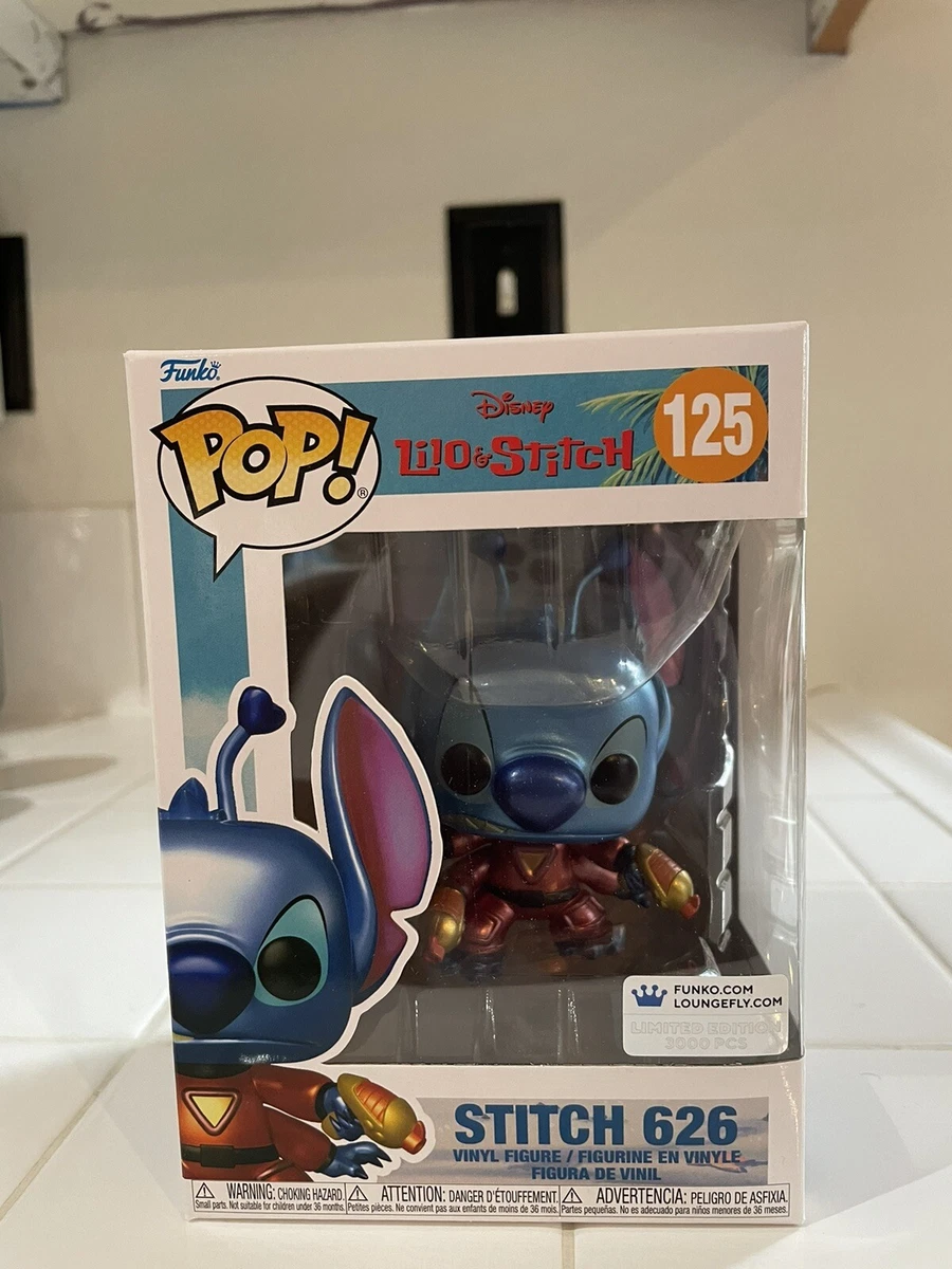 Funko Pop Stitch Experiment 626 Metallic 125 LE 3000 Funko Shop Loungefly