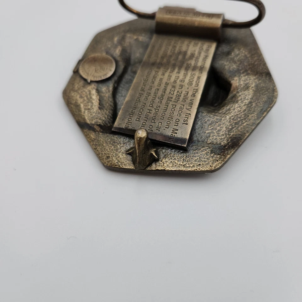 Ray Harroun 85th Year Indianapolis 500 May 27, 2001 Bronze Pit Badge Belt Buckle - Image 4 of 4