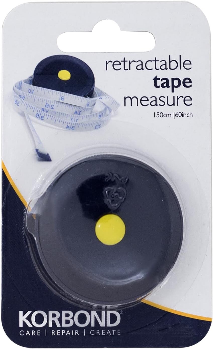 Korbond Retractable Tape Measure Non-Stretch Large Sewing Dressmaking 150cm/60""