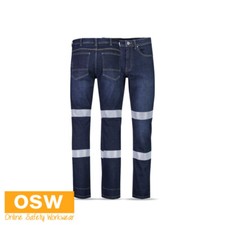 Mens Bio Motion Taped Stretch Enzyme Washed Jean Modern Work Jeans ZP907