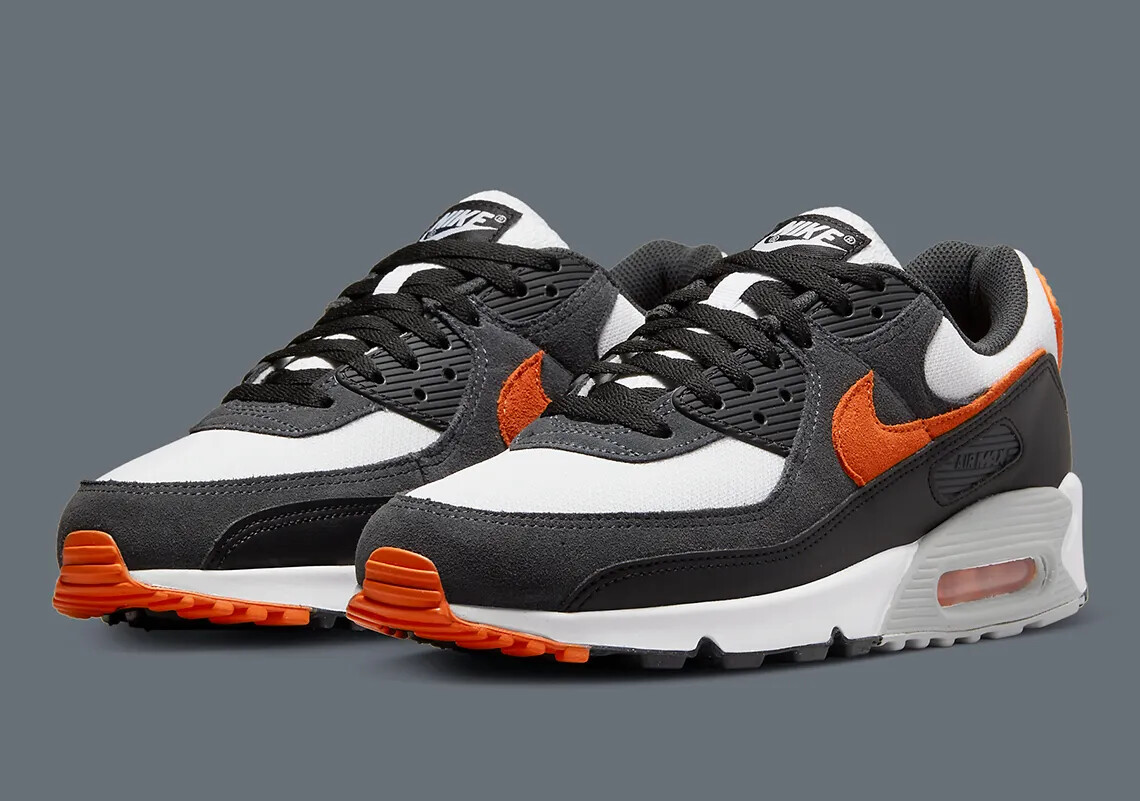 Nike Air Max 90 Shoes 'Starfish' Black White Grey DM0029-101 Men's