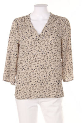 COLLOSEUM Blouse with 3/4 Sleeve Flowers S brown
