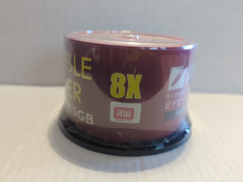 NEW 50 PCS/CAKE BOX ACE Inkjet White Hub Printable Dual Layer DVD+R DL 8X 8.5G - Picture 4 of 4