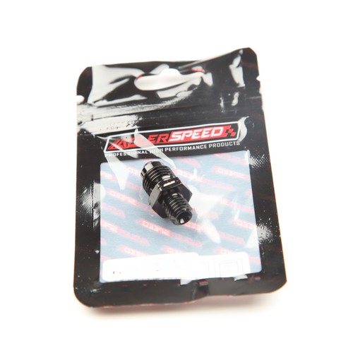US SHIP 2PCS AN4 -4AN Male To M8 x1.25mm Straight Fuel Adapter Fittings Black - Picture 6 of 6