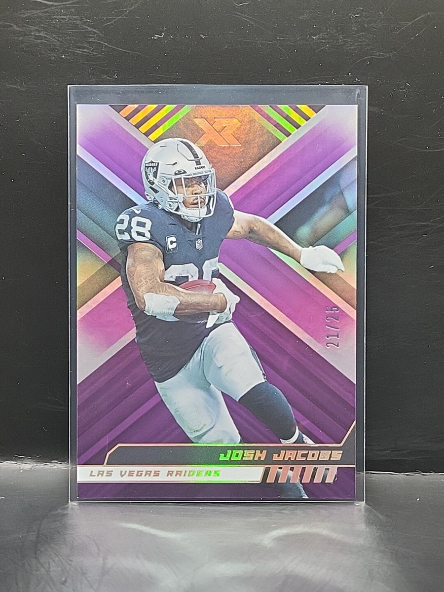 NFL レイダース ジョシュ ジェイコブス ウェア 2022 PANINI XR - Josh Jacobs #47 Purple #/25 RAIDERS PACKERS