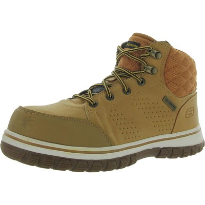 Skechers Womens McColl Tan Work & Safety Boot Shoes 7 Medium (B,M) BHFO 5022