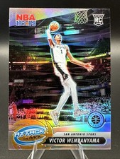 2023-24 Victor Wembanyama RC NBA Hoops Premier Attack The Rack Silver Prizm Spur
