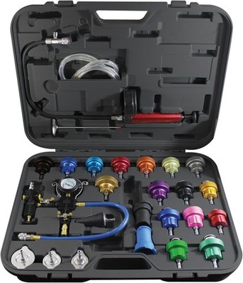 Mastercool Radiator Pressure Vacuum Kit 27 Piece 0-35 PSI