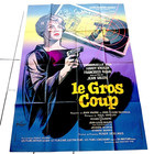 Affiche ciné LE GROS COUP 120×160 R.COUDERC Litho Grinsson 1964 Emmanuelle RIVA