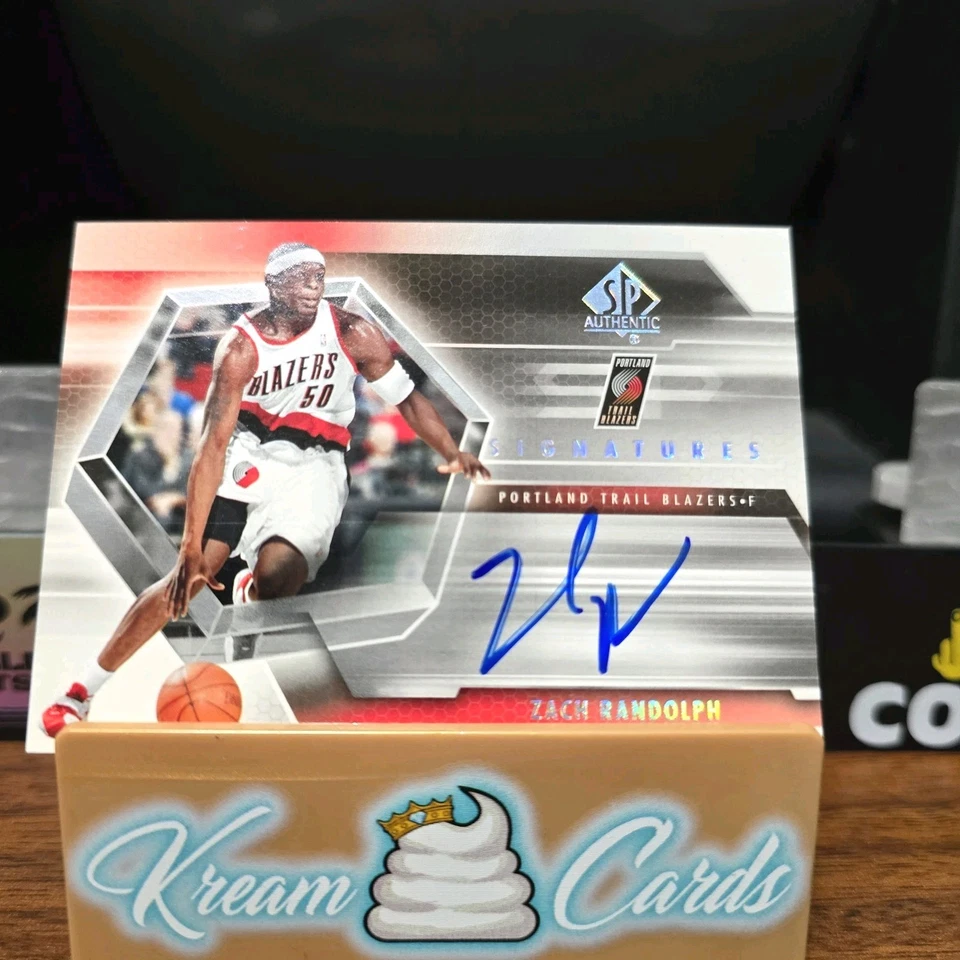 2004-05 SP Authentic Signatures Portland Trail Blazers Zach Randolph Oncard Auto - Image 4 of 4