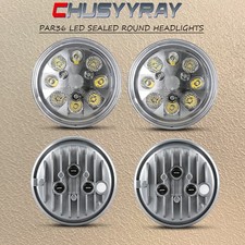 4 HI-LO LED HEADLIGHTS LAMPS BULBS 4411 21W 21 WATT 4.5'' 4 1/2'' PAR36 12V