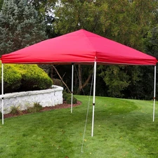 12x12 ft Oxford Fabric Replacement Pop-Up Canopy Shade Top - Red by Sunnydaze