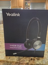 Yealink YHS36 Dual Analog Wited Headset BRAND NEW IN BOX.