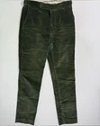Cordings of Piccadilly VTG Corduroy Green Trousers Pants Mens 32x34 Button-Fly