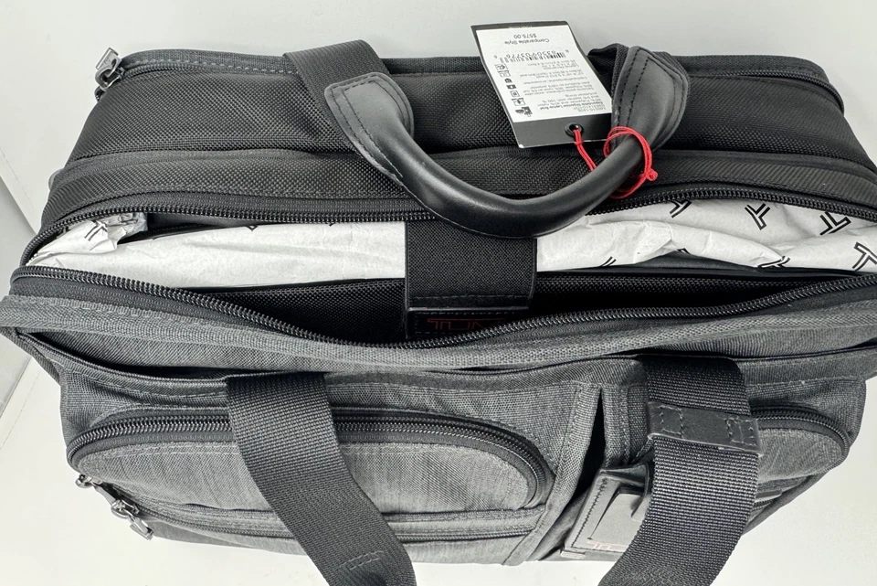Tumi Gen 4 Expandable Organizer Laptop Briefcase Charcoal NWT - Image 4 of 4