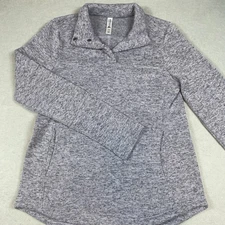 Kyodan Outdoor long sleeve Pullover Womens Medium Purple Fleece Sweatshirt 