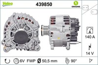 Lichtmaschine Generator Lima Valeo Origins - NEW O.E. Technologie 439850 140A