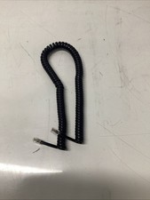 Black Coiled Telephone Handset Cord P-578