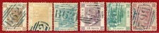 Hong Kong #1-6, QV, Unwatermark, Used, SCV $980.