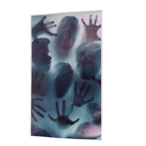 Halloween Scary Glass Window Decoration Stickers Party Haunted House Blood Handp - Picture 2 of 24