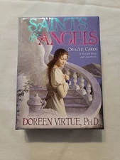 Saints & Angels Oracle Cards 44-Card Deck and Guidebook by Doreen Virtue 2005
