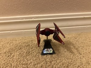 Star Wars Red Royal Guard Tie Interceptor Titanium Series Die Cast Vehicle Ship