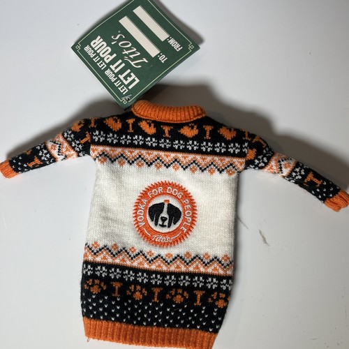 Tito's Handmade Vodka Coozie - Ugly Christmas Sweater - Fits 0.75L (1/5) Bottle