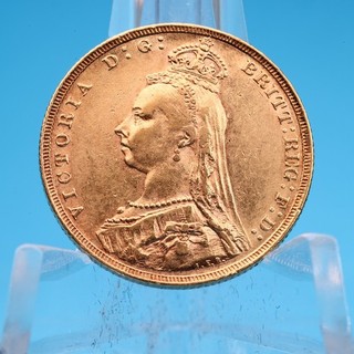 Großbritannien 1 Sovereign 1889 Victoria Krone 7 98 g Gold 917 Vz