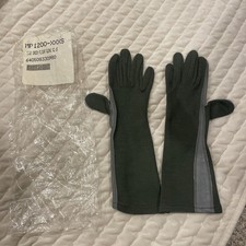 USGI MILITARY SUMMER FLYER'S GLOVES GREEN AVIATION TACTICAL FLIGHT GLOVE SIZE 5
