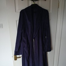 DAVID NIEPER Purple Textured Dressing Gown/Housecoat Size L with Belt Cosy Feel