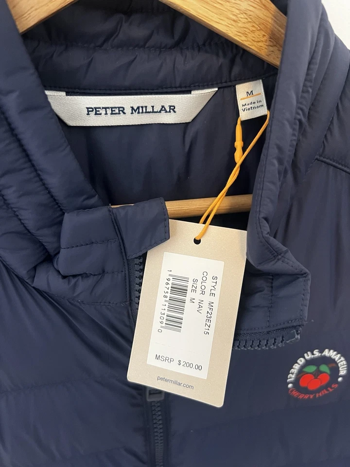 PETER MILLAR Navy Crown Sport Vest - Cherry Hills 23 U.S. Amateur. Medium NWT - Image 3 of 4