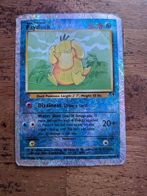 Psyduck Legendary Collection Reverse Holo DAMAGED 88/110 Pokémon TCG 2002
