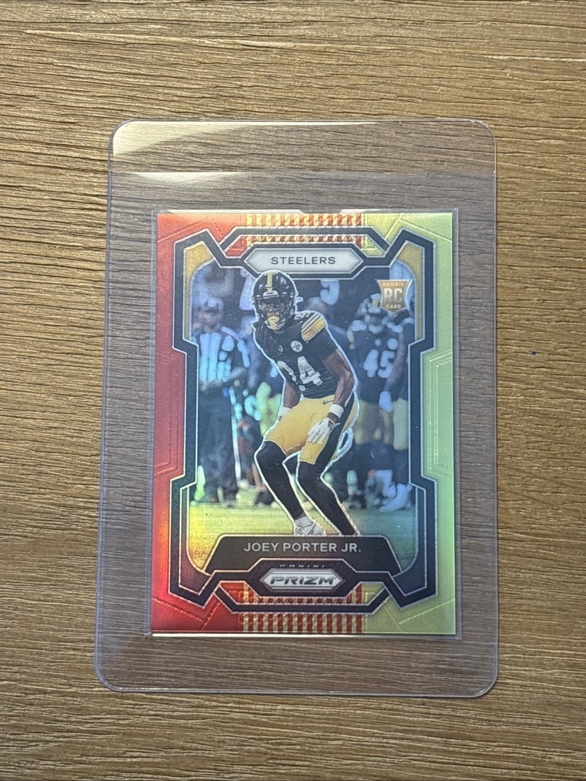 2023 Panini Prizm Rookies Joey Porter Jr. #386 Red and Yellow /8 SSP Rookie RC
