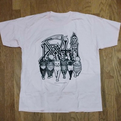 Vtg Death Band Music Album Heavy Cotton White S-5XL T Shirt TU591