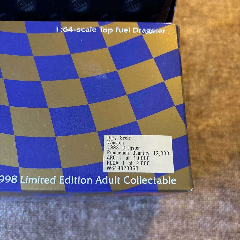 Juego de 2 Racing Action Platinum Series NHRA Gary Scelzi 1:64 Winston Dragsters Foto 4 de 4