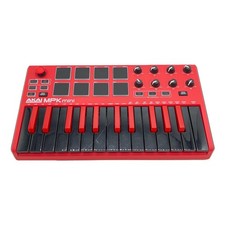 AKAI Professional MPK Mini MK2 RED MIDI Keyboard Controller 25-Key USB Used