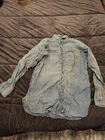 US Navy Chambray Utility Shirt Denim ww2 vietnam military