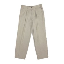 Vintage Dockers Made in USA 100 cotton beige canvas chino pants men W31 I32