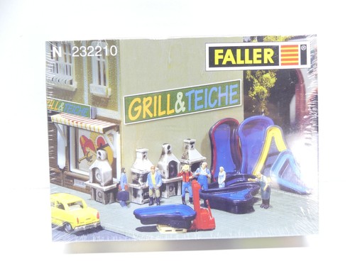 Faller N 232210 kit parrillas de jardín y estanques, sin construir, NUEVO en EMBALAJE ORIGINAL #70287 | Condition: Gebraucht