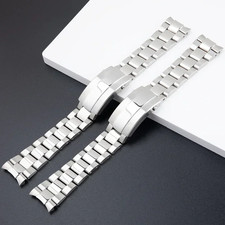 22mm 316L Solid SS Watch Bracelet Strap Fits Breitling Superocean 42 44 mm