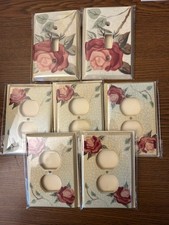 Floral Decorated Acrylic Light Switch/Outlet Covers
