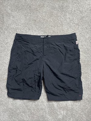 ORLEBAR BROWN Beach SWIM Shorts TRUNK 34 BLACK PLAIN BOARD